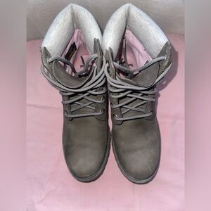 Timberland Women's Gray Combat Boots size 8.5 #22